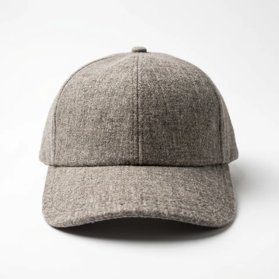 samis-basecaps-basecap-wollfilz-anthrazit-meliert image 1