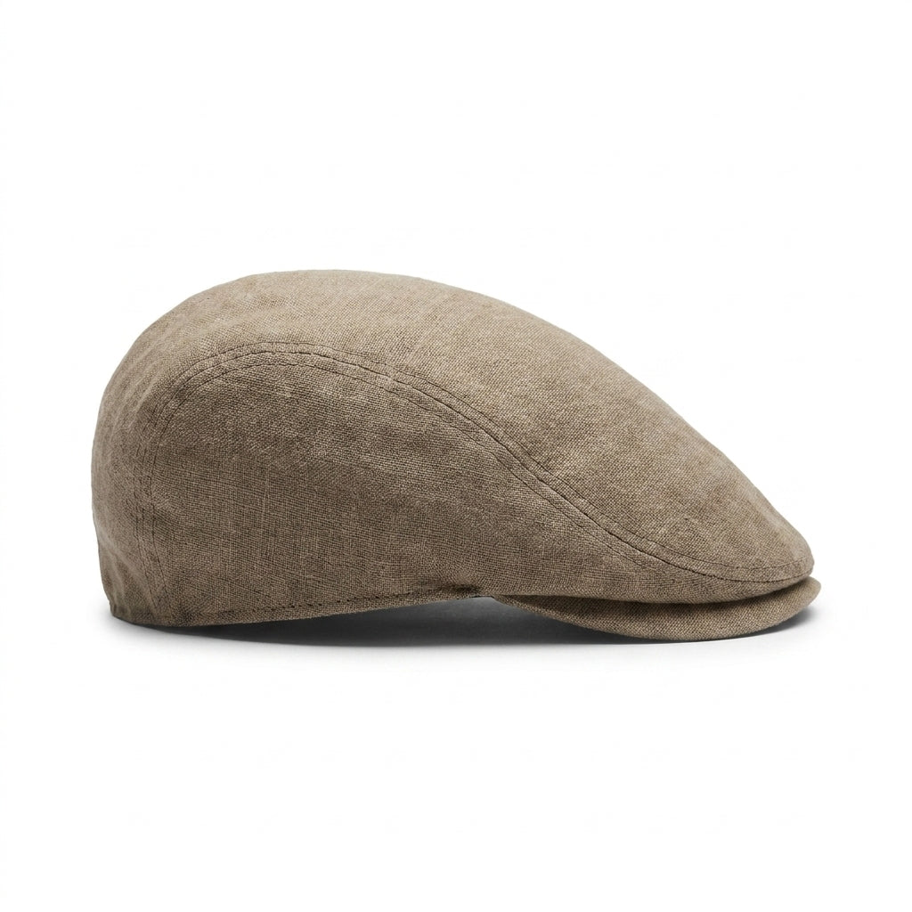 samis-flatcaps-flatcap-leinen-schieberm-tze-oliv-s image 5