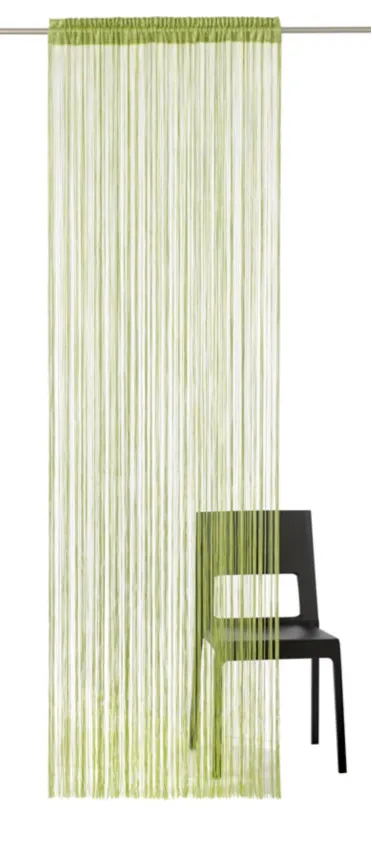 my-home-fadenstore-vorhang-gr-n-145x145-cm-raumteiler image 1