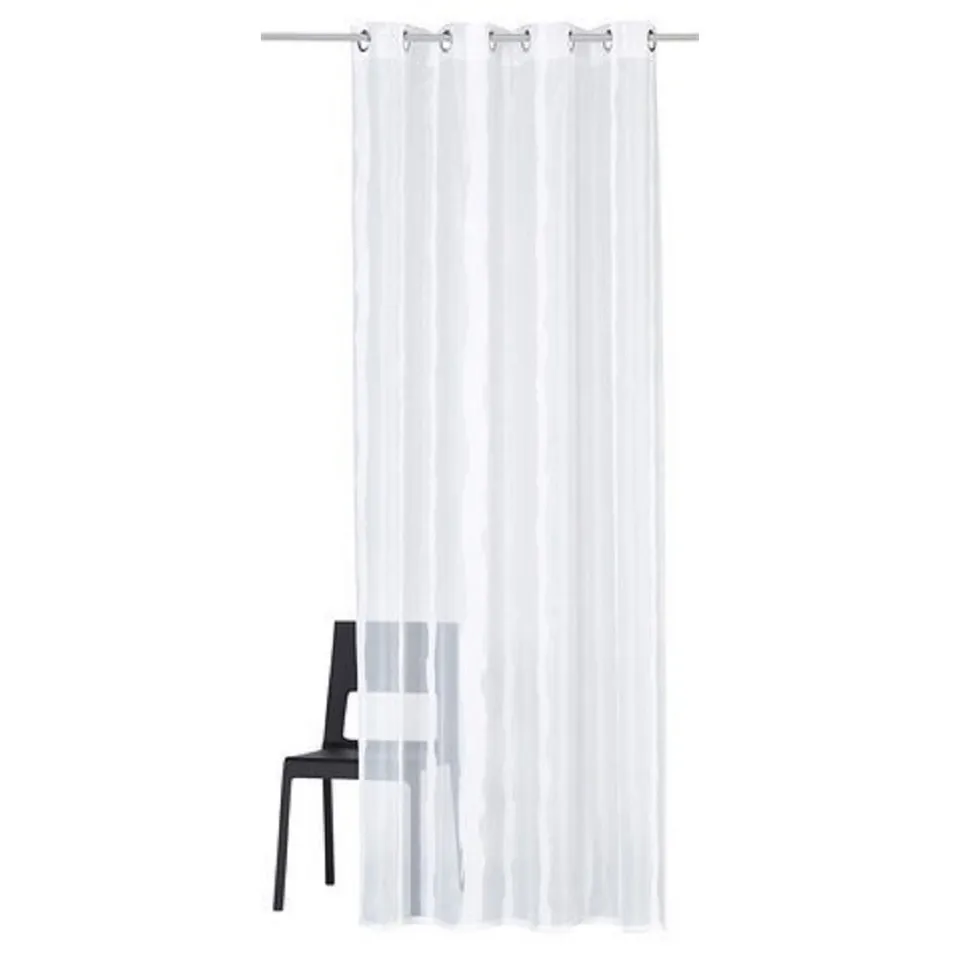 my-home-lufira-gardine-wei-webstreifen-245-140-cm image 1