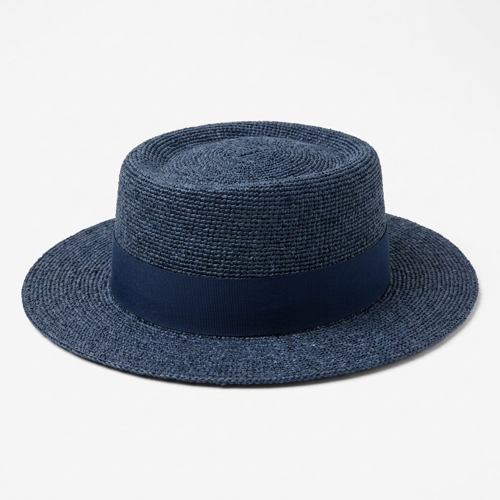 samis-traveller-raffia-strohhut-navy-gr-e-m image 4