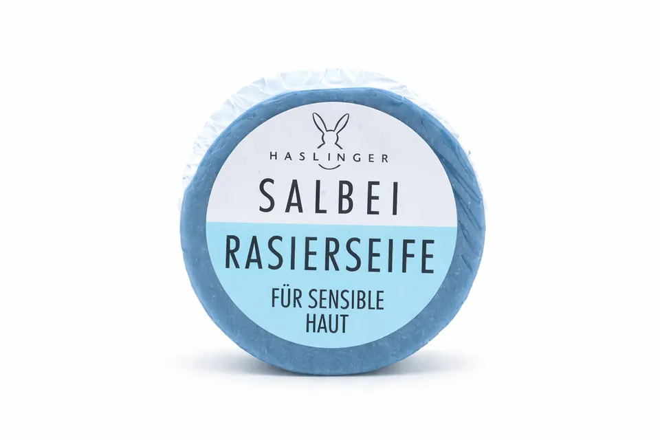 haslinger-salbei-rasierseife-sensible-haut-60-g image 1