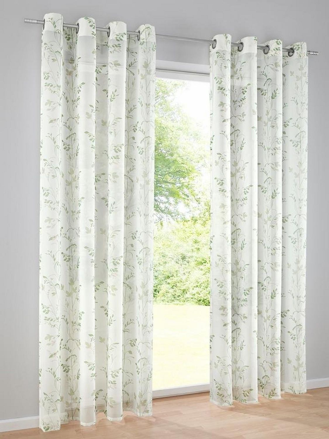 heine-home-dekostore-2er-set-blumen-offwhite-gr-n-175x140-cm image 2