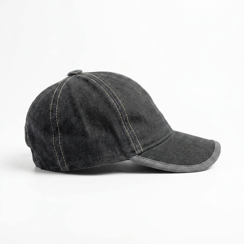 samis-basecaps-baseballcap-baumwolle-anthrazit-meliert-6-panel image 2
