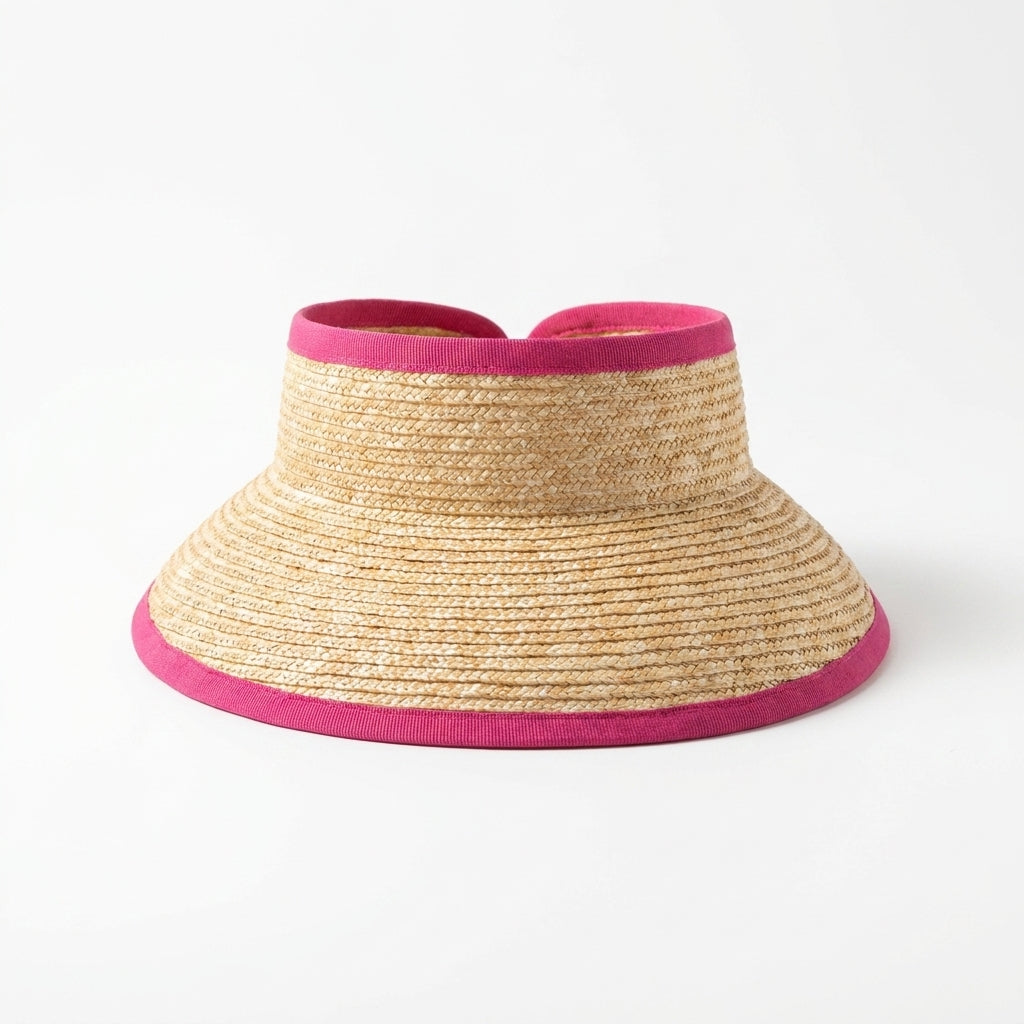 samis-visor-stroh-visor-naturstroh-natur-pink-one-size image 1