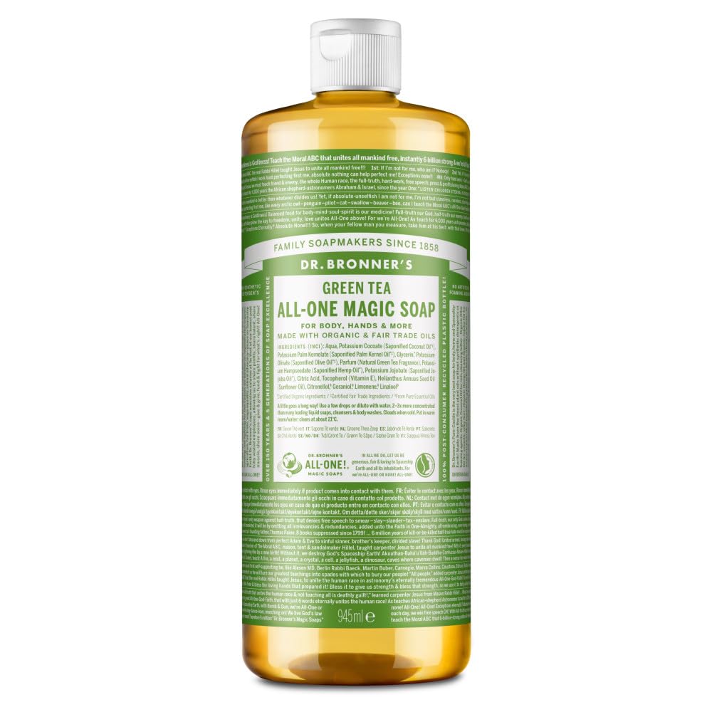 dr-bronner-s-green-tea-magic-soap-fl-ssigseife-945-ml-gr-ner-tee image 1