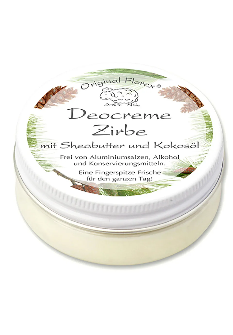 florex-zirbe-deocreme-vegan-40-ml-sheabutter-kokos-l image 1