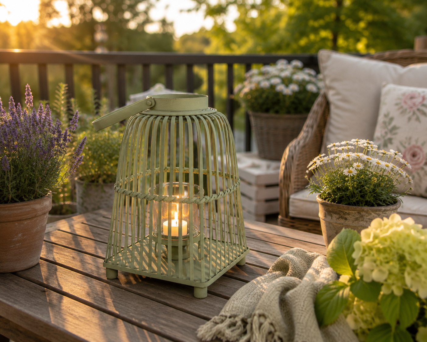 clayre-eef-windlicht-gr-n-rattan-glas-24x24x36-cm image 4