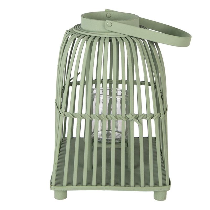 clayre-eef-windlicht-gr-n-rattan-glas-mit-henkel image 2