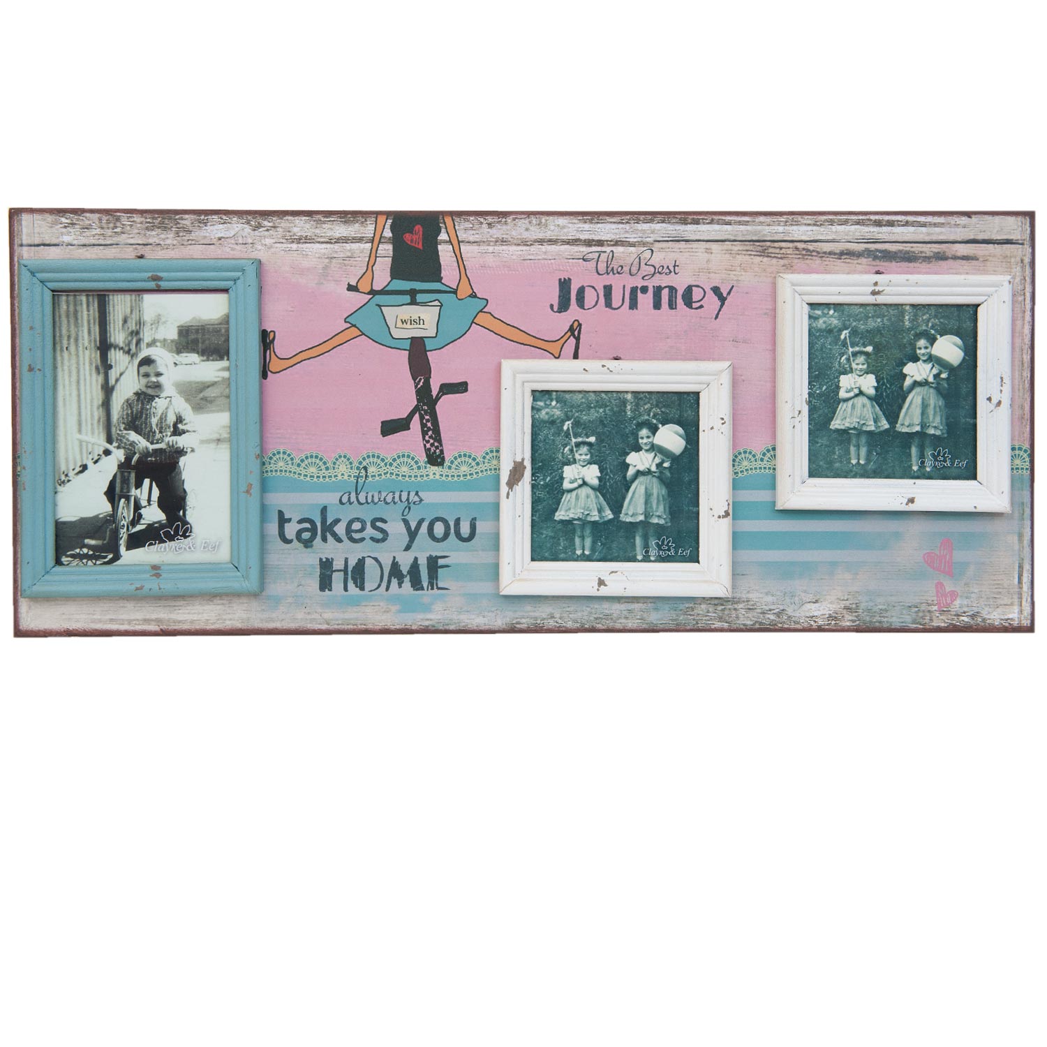 clayre-eef-the-best-journey-bilderrahmen-56x23-cm image 1