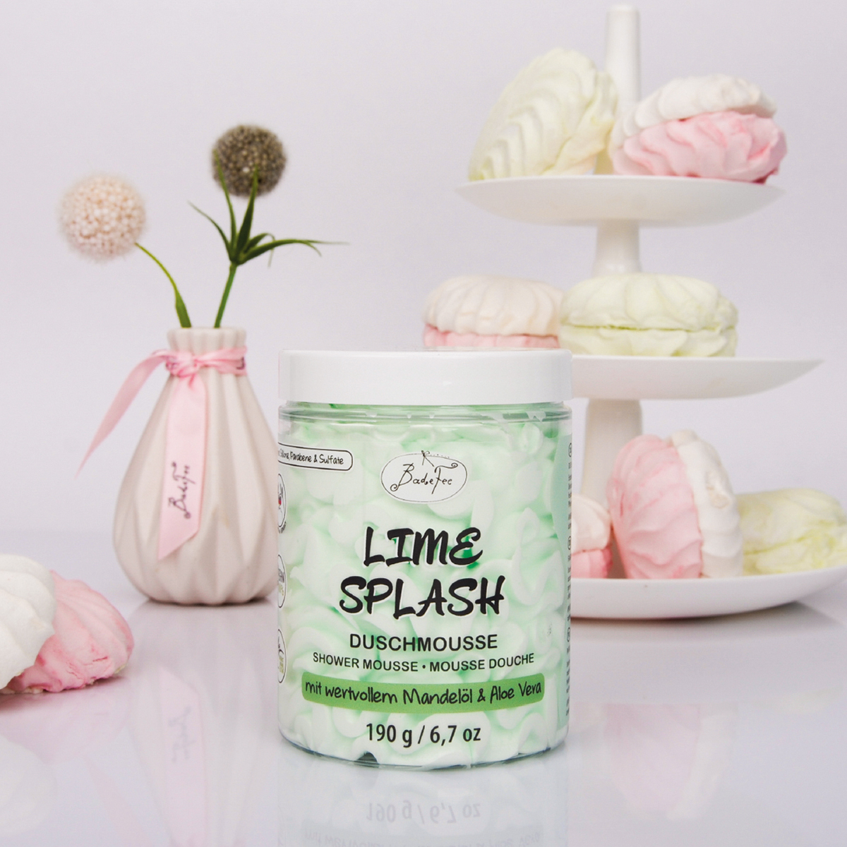 badefee-shower-mousse-lime-splash-190g-duschmousse-zitrone image 2