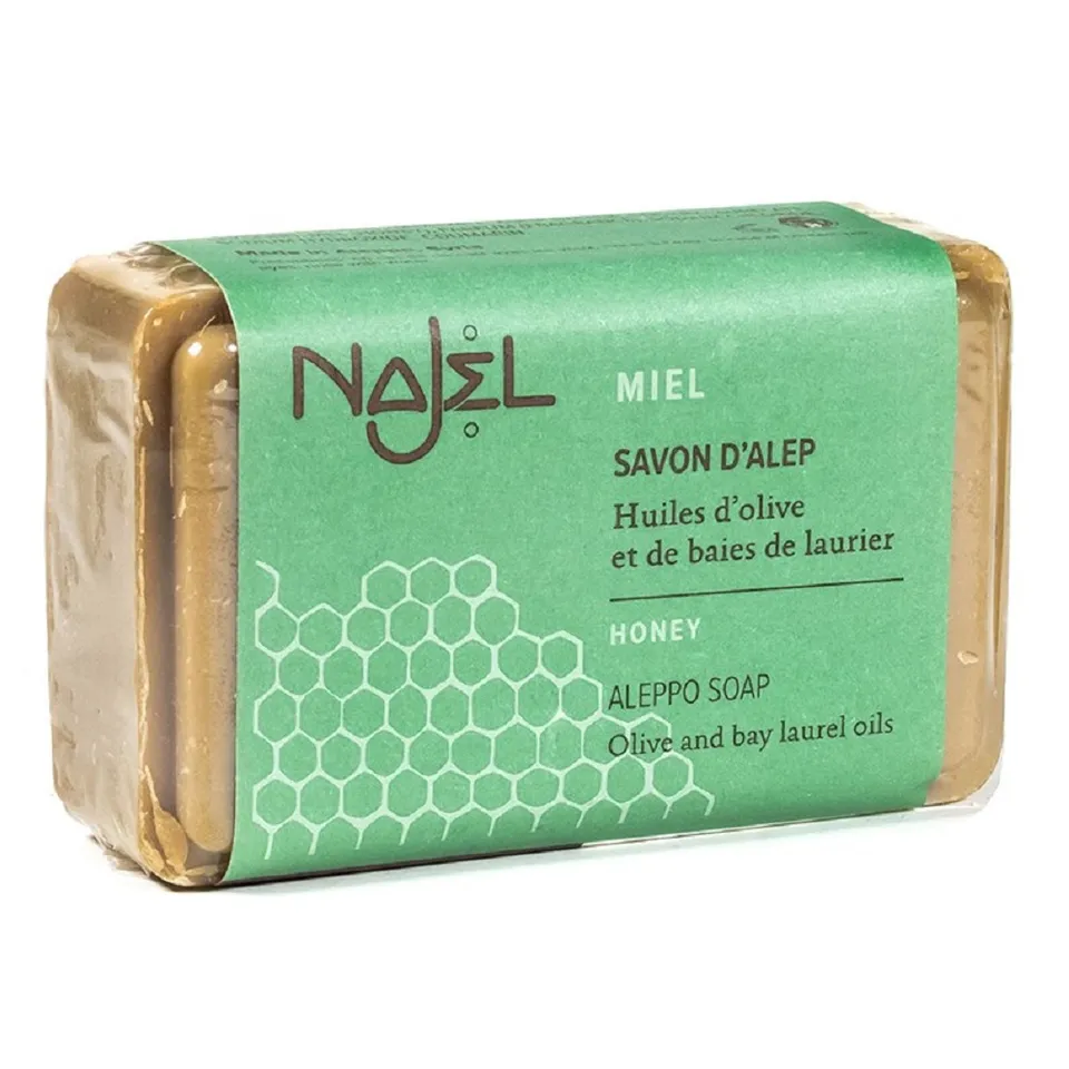 najel-aleppo-honigseife-100g-naturseife-mit-12-lorbeer-l image 1