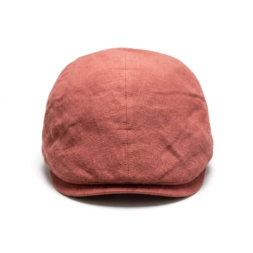 samis-flatcaps-flatcap-rot-m-leinen-sommerm-tze image 1