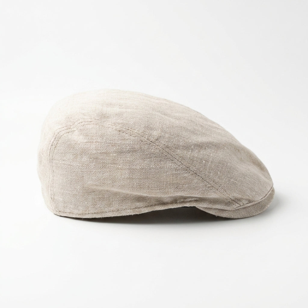 samis-flatcaps-flatcap-schieberm-tze-beige-leinen image 2