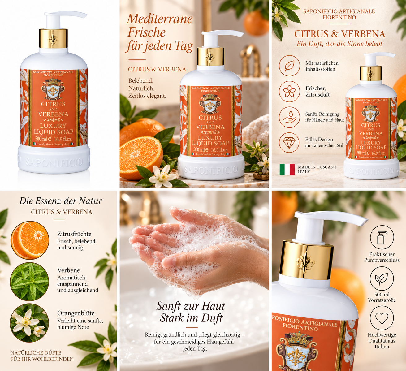 saponificio-fiorentino-fl-ssigseife-citrus-verbena-500-ml image 3