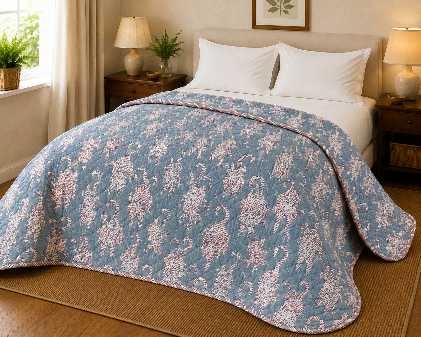 wohndecke-quilt-optik-baumwolle-140x180-cm-gesteppt image 2