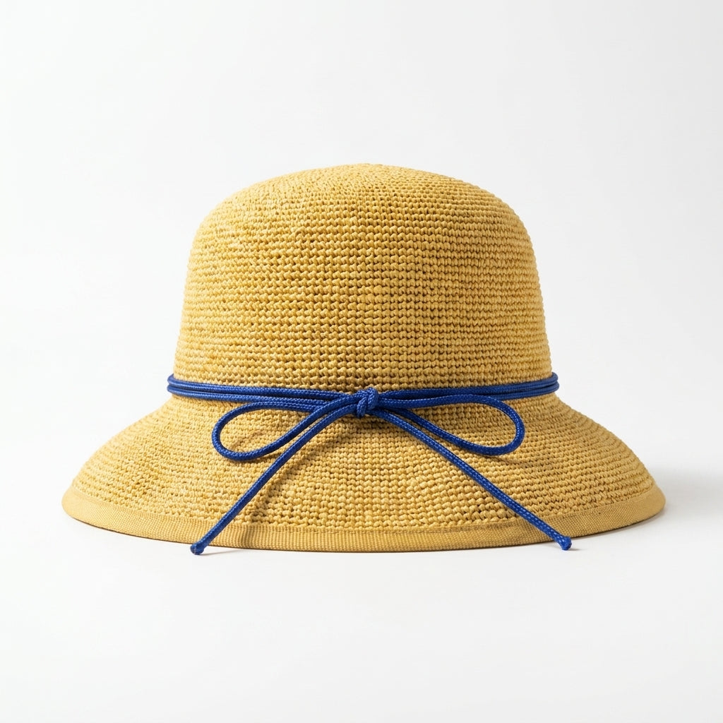 samis-strohh-te-raffia-strohhut-natur-band-navy-lady image 3