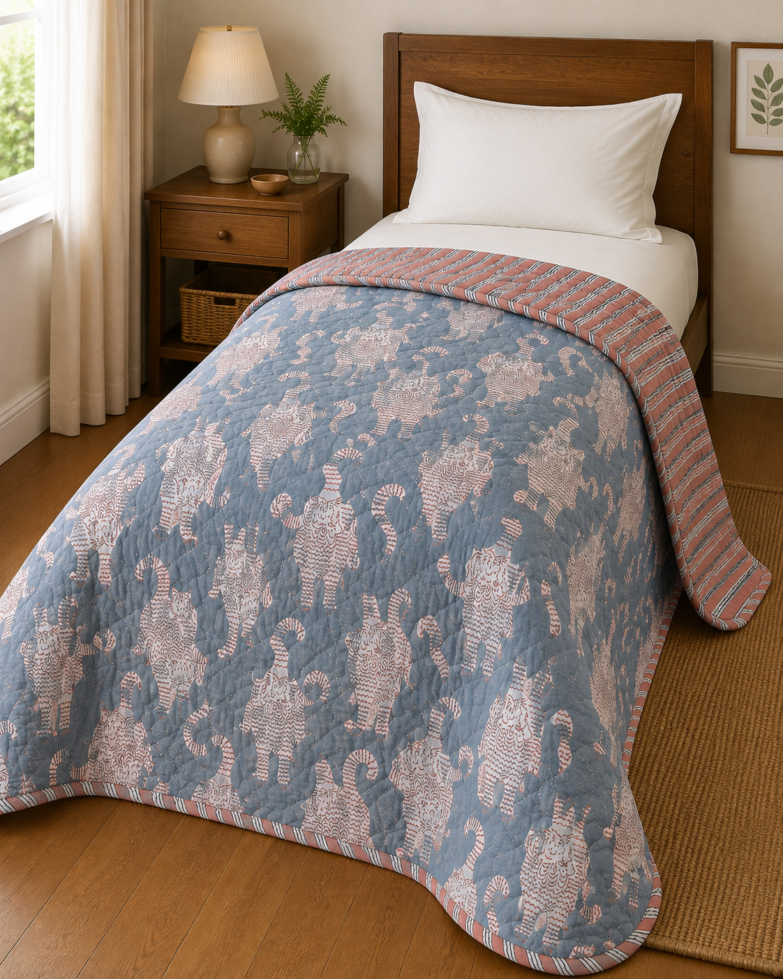 nesbel-wohndecke-quilt-optik-baumwolle-140x220-cm image 3