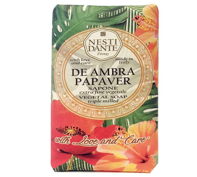 nesti-dante-love-care-ambra-papaver-seife-250-g image 1