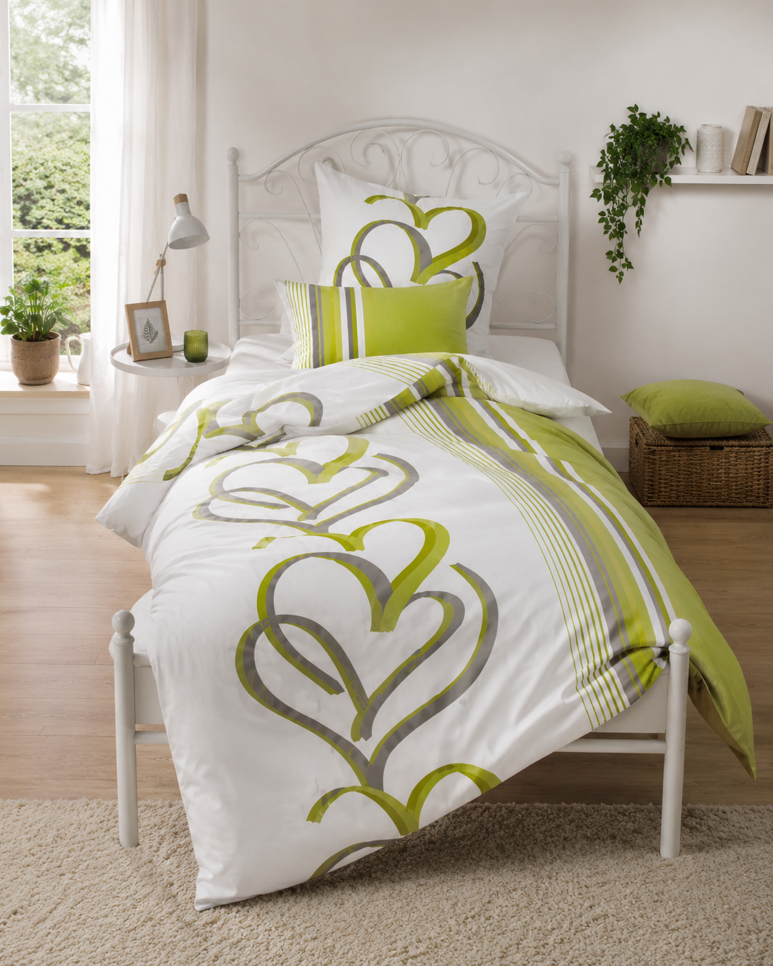 bettw-sche-135x200-40x80-gr-n-herzen-wendebettw-sche image 3