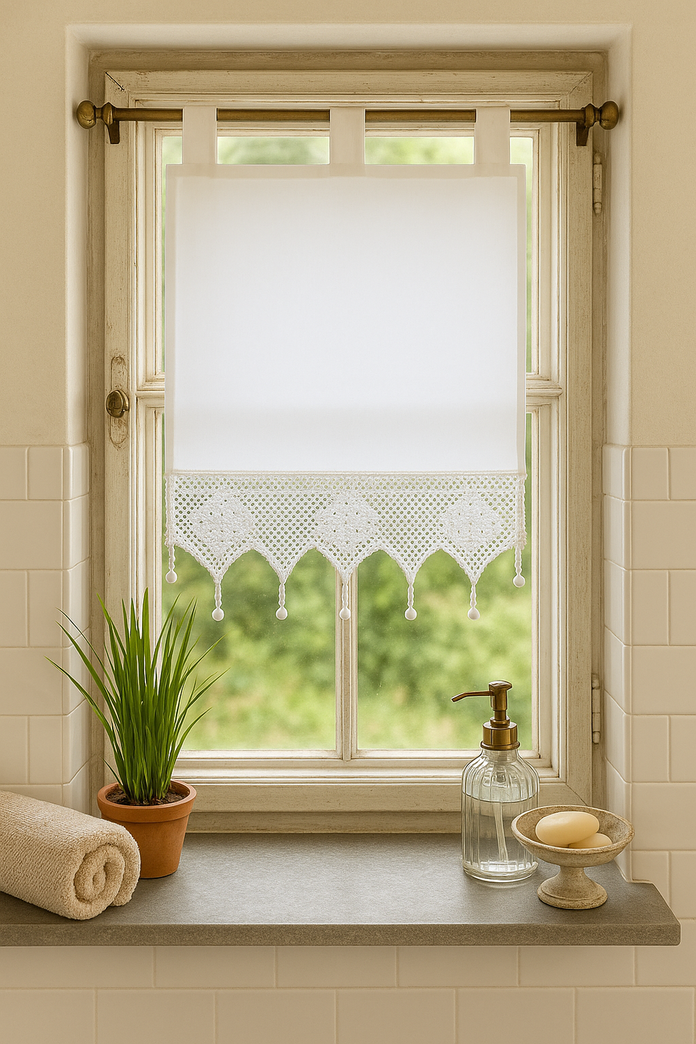 vintage-fenstervorhang-baumwolle-spitze-wei-35x45-cm image 1