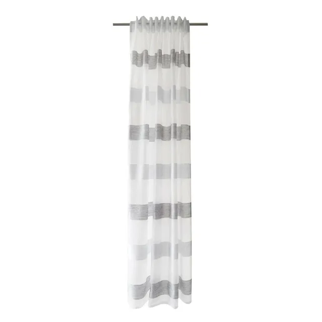 homing-gardine-vorhang-wei-grau-245x140-cm-schlaufen image 1