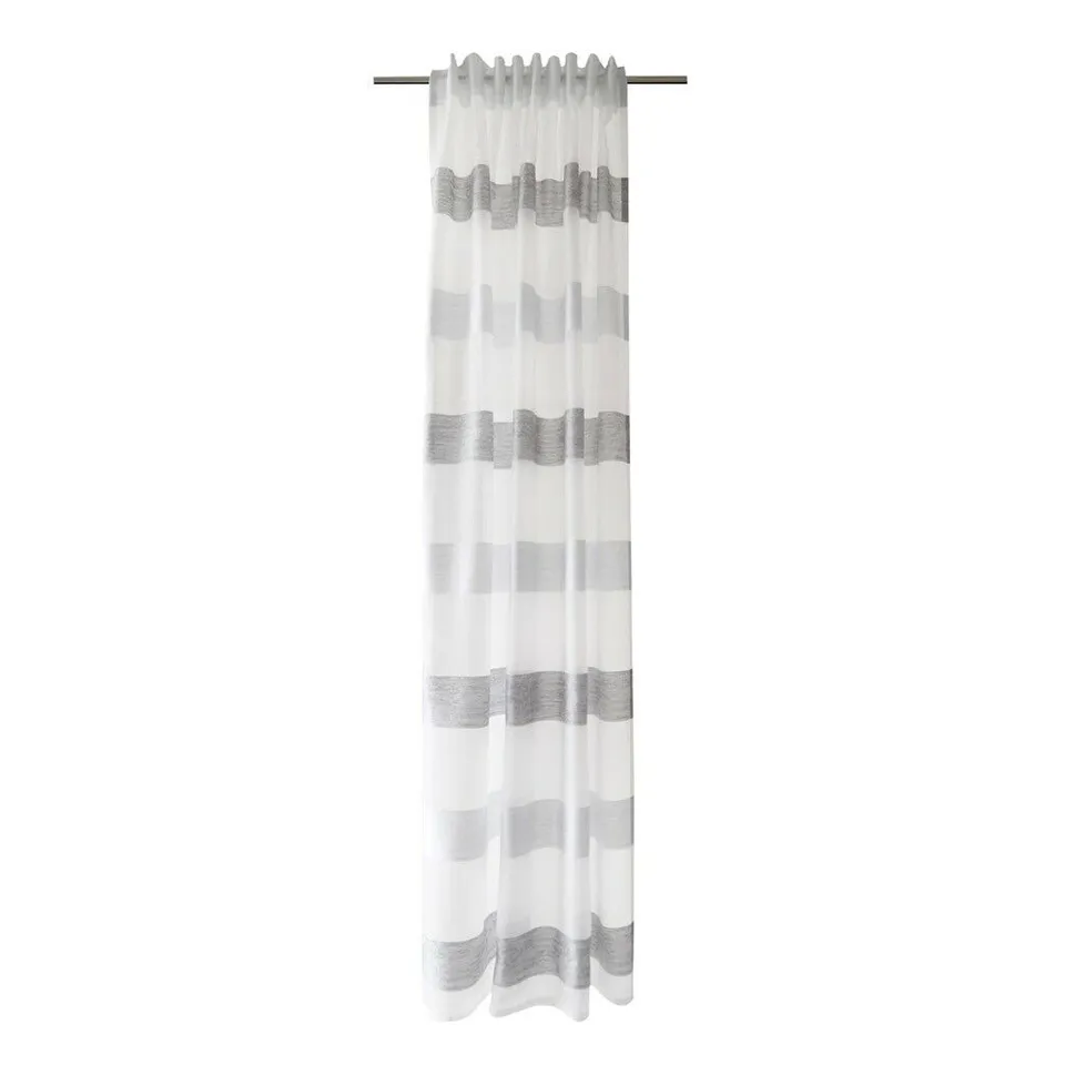 homing-gardine-vorhang-wei-grau-245x140-cm-schlaufen image 1