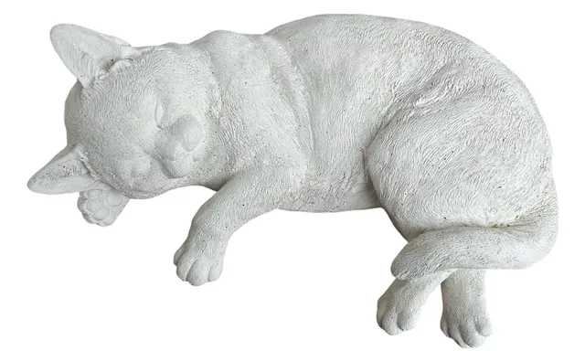 deko-katze-lebensgro-wei-beton-35x26x13-cm image 1