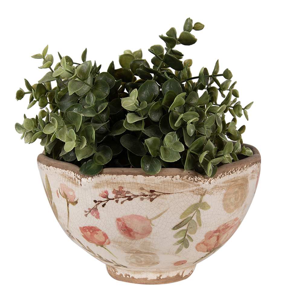 clayre-eef-blumentopf-beige-rosa-21x12-cm image 2