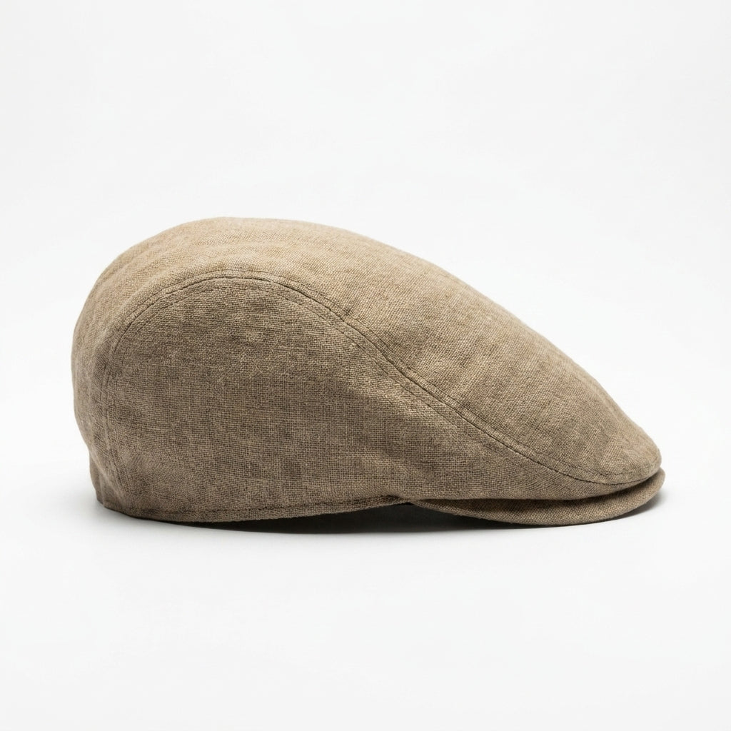 samis-flatcaps-flatcap-leinen-schieberm-tze-oliv-s image 3