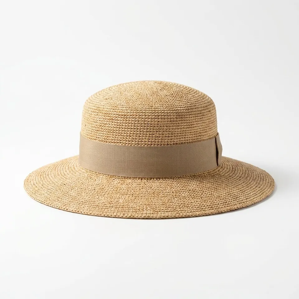 samis-cloche-raffia-strohhut-natur-breit-sommer-damen image 1