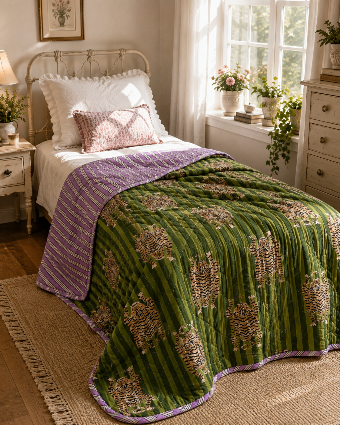 wohndecke-quilt-optik-baumwolle-140x180-cm-gesteppt-2 image 3