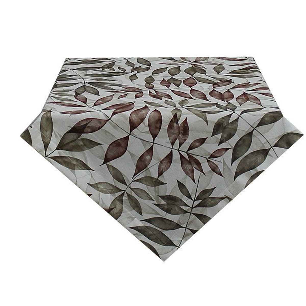 hossner-listy-tischdecke-braun-85x85-cm-baumwolle image 1