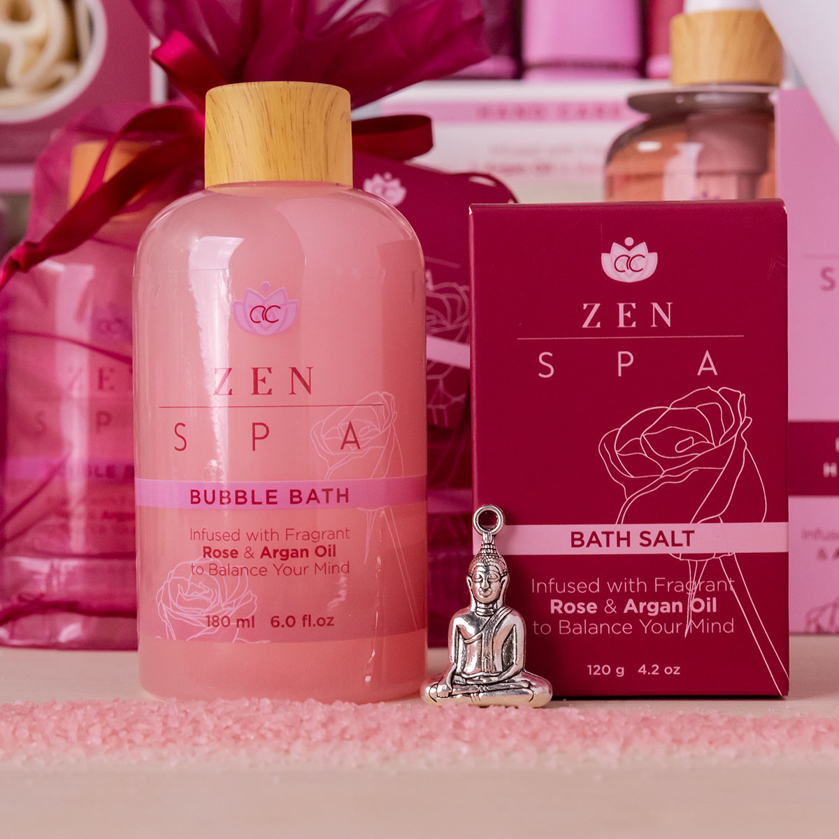 accentra-zen-spa-wellness-set-schaumbad-badesalz-rose-argan-l image 2