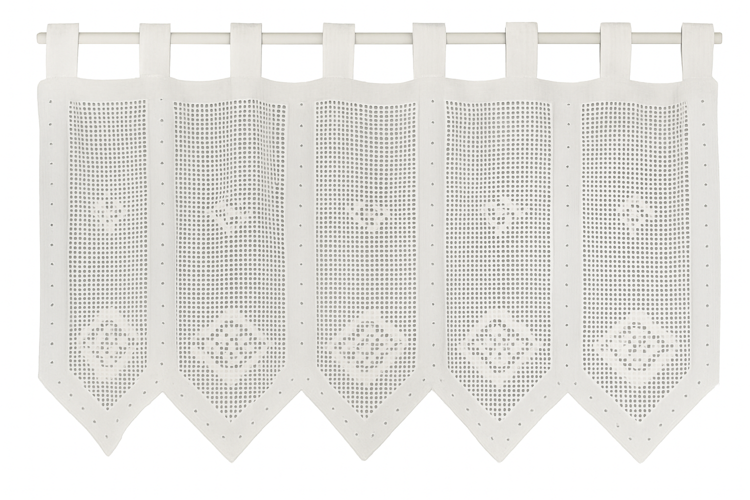 nesbel-heimtextilien-fenstervorhang-baumwolle-45x125-cm-wei-spitze image 3
