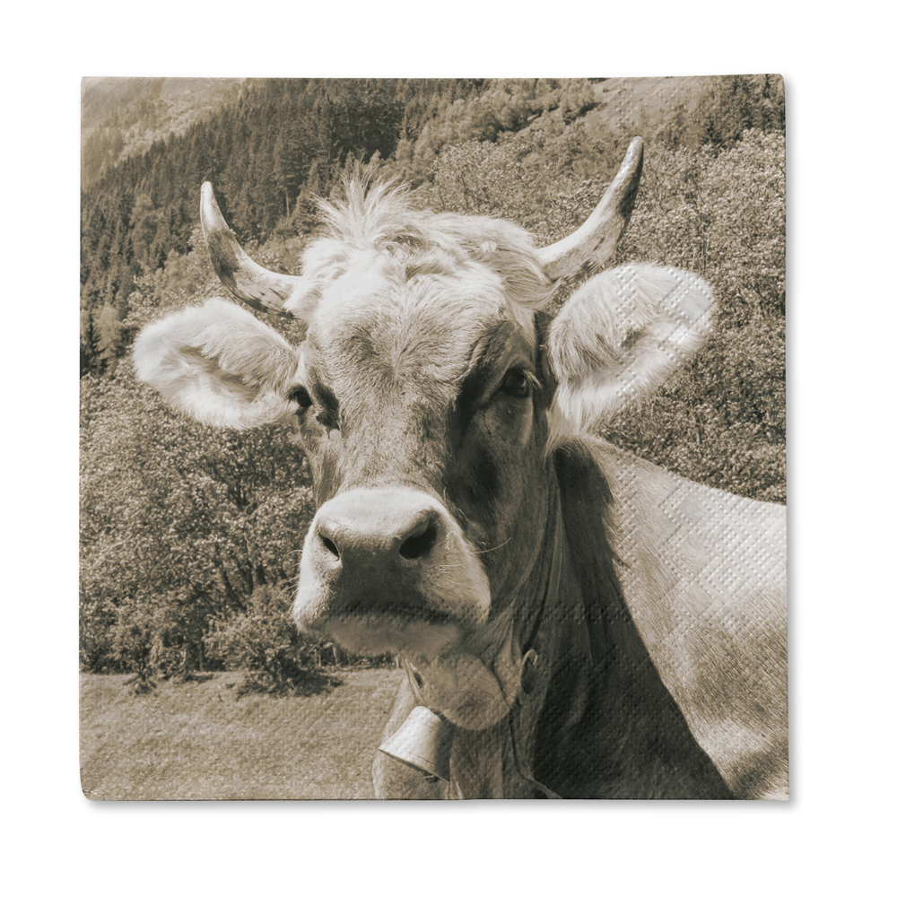 traumduft-servietten-kuh-berta-33x33-cm-20-st-ck image 1