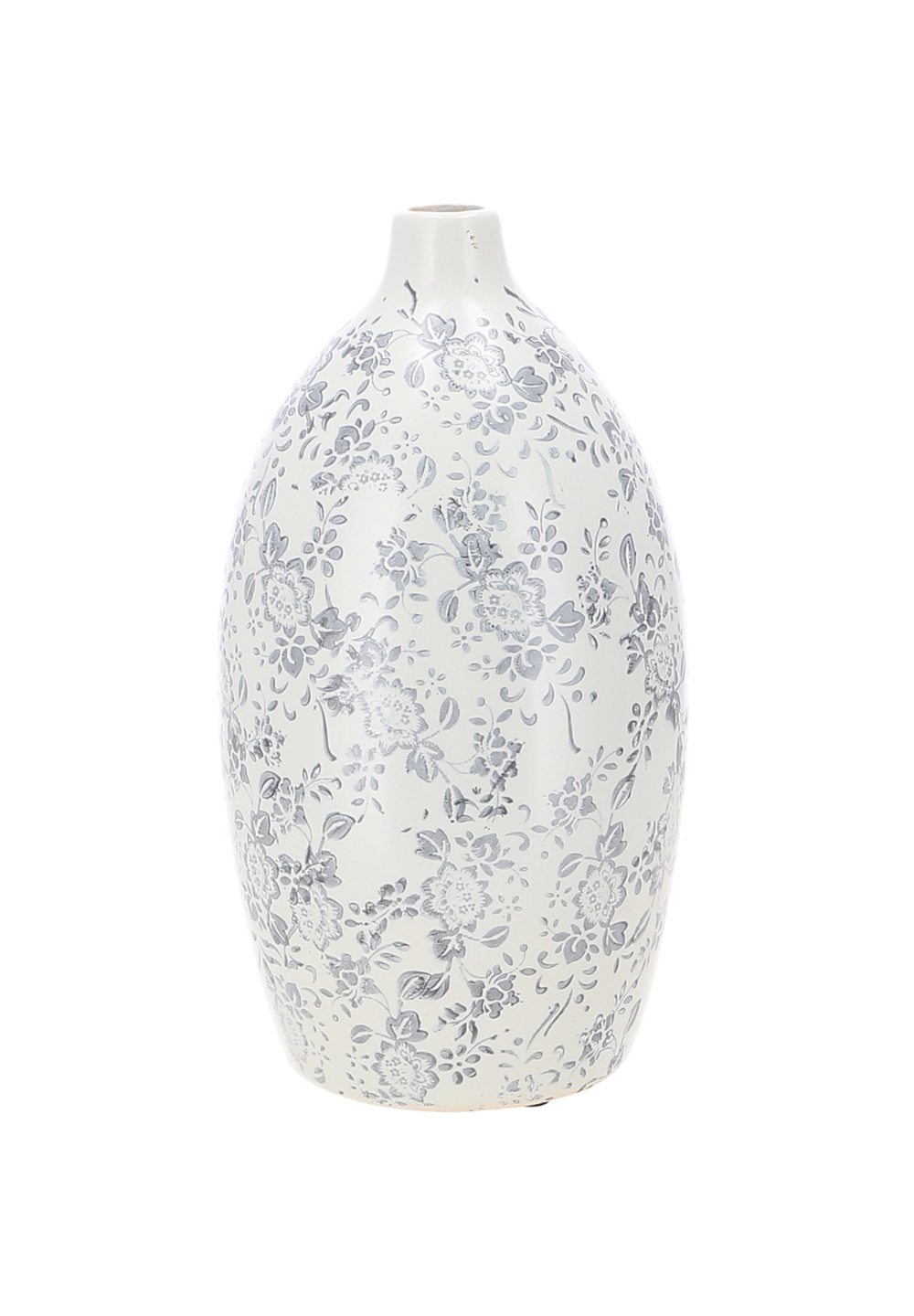 karla-keramik-vase-taubenblau-h29-deko-blumenvase image 1