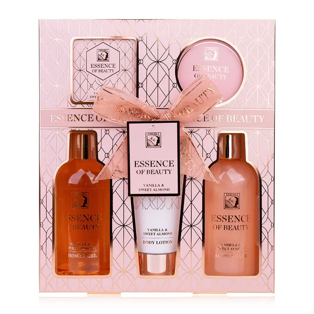 accentra-essence-of-beauty-badeset-vanilla-almond-660-ml-geschenkbox image 1