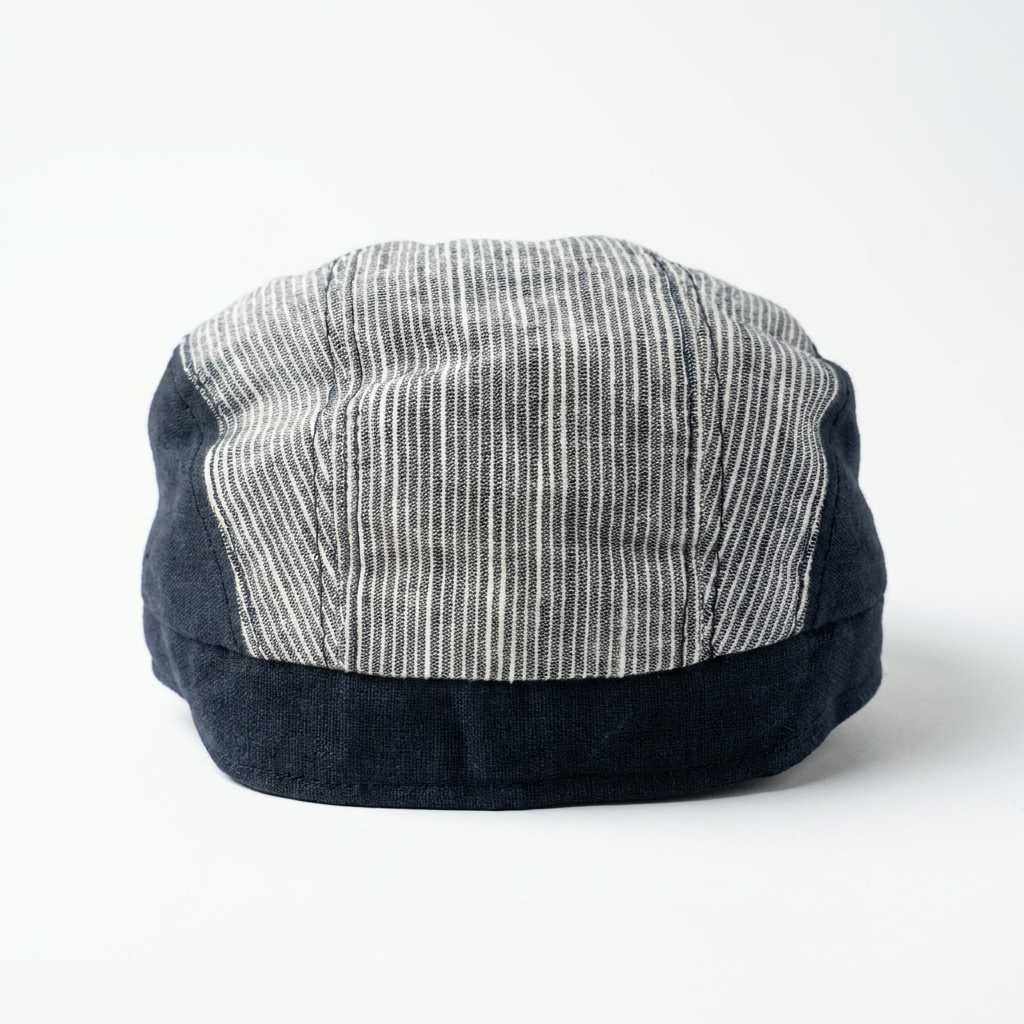 samis-flatcaps-flatcap-schieberm-tze-navy-leinen image 4
