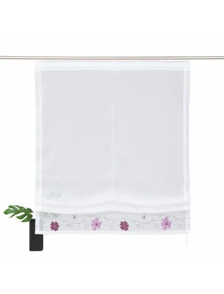 home-affaire-arlon-raffrollo-140-100-cm-beere-blumenkante image 1