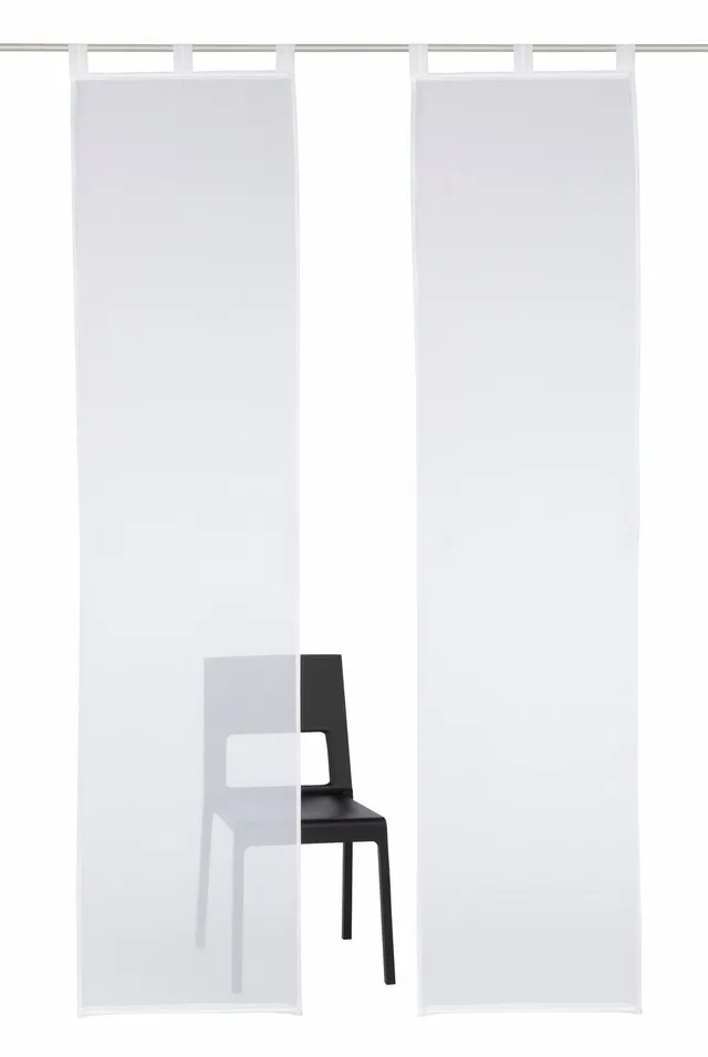 my-home-schiebegardine-xanten-voile-wei-60x225-cm-2er image 1