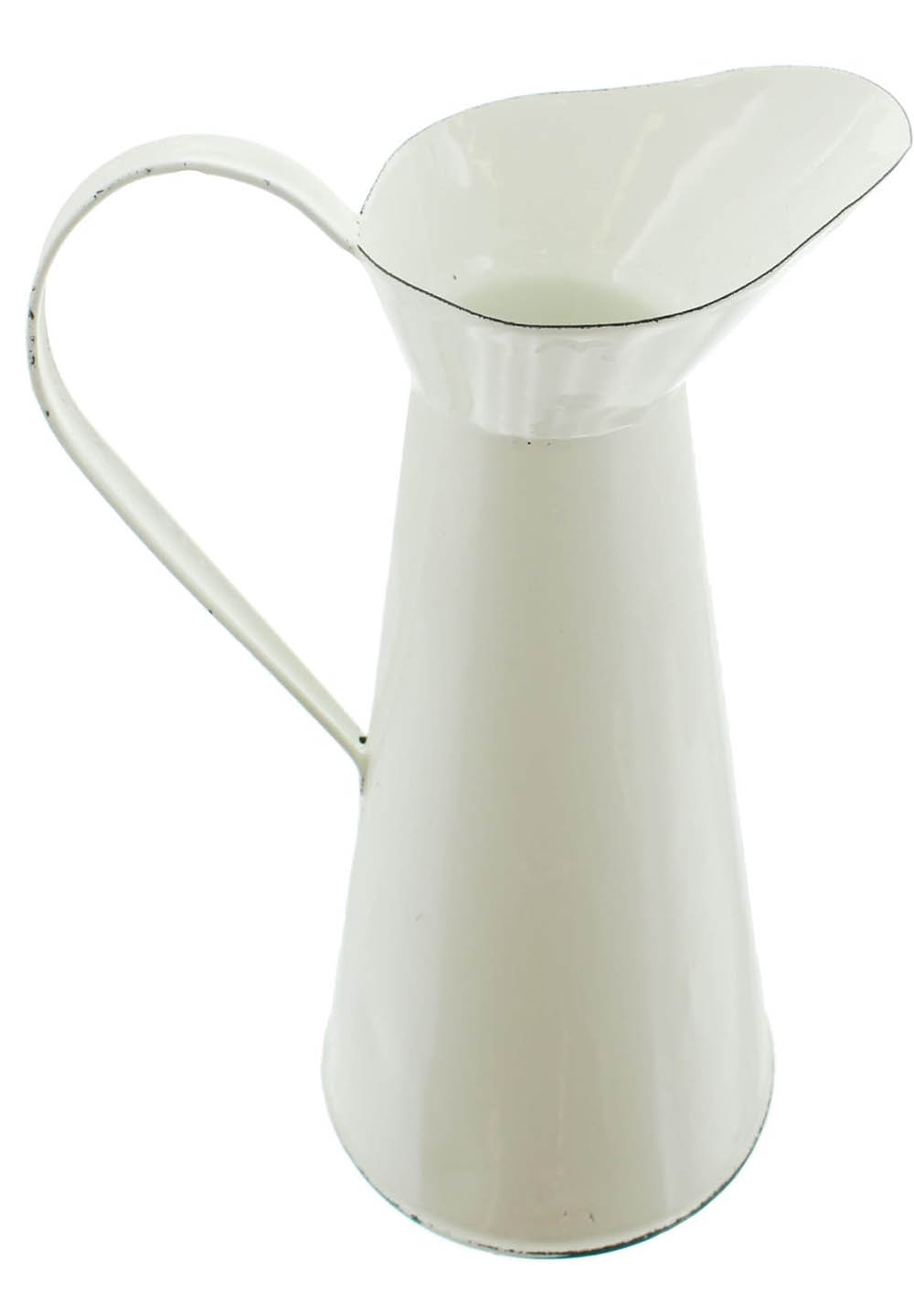 le-bain-waschkrug-shabby-metall-creme-wei-26-cm-vintage image 2