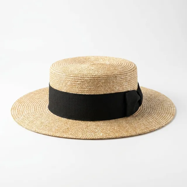 samis-florentiner-strohhut-boater-natur-one-size image 1