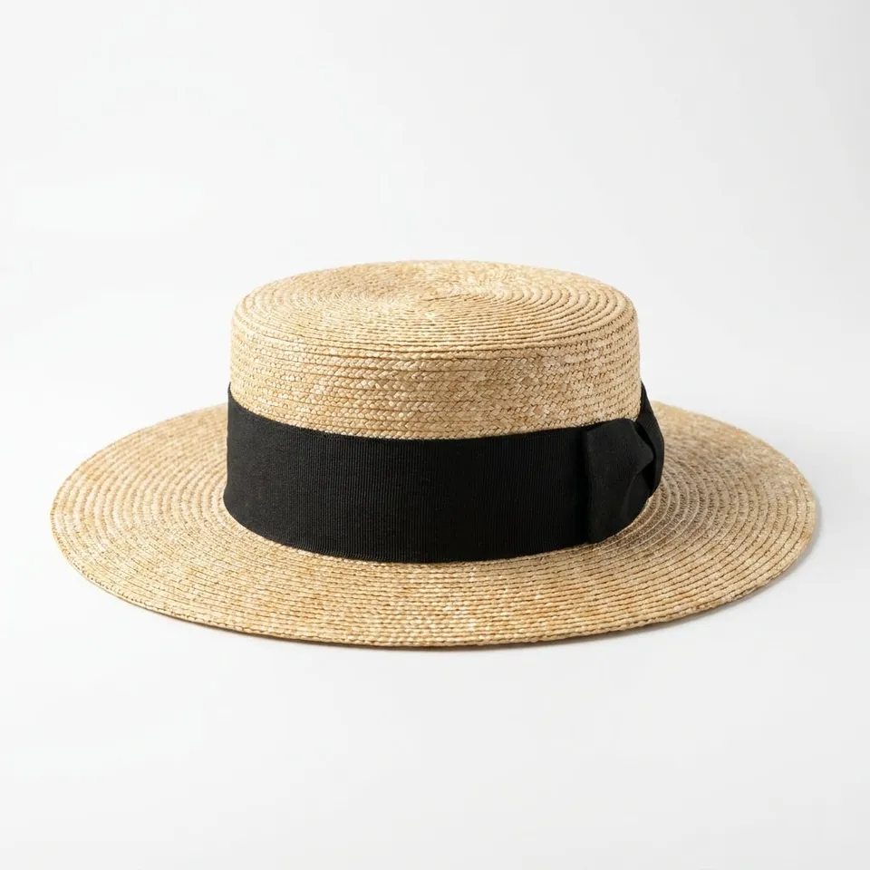 samis-florentiner-strohhut-boater-natur-one-size image 1