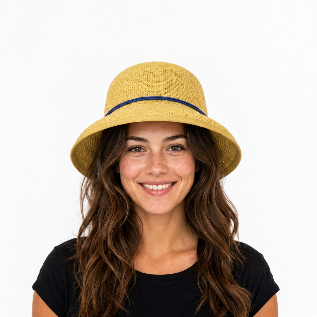 samis-strohh-te-raffia-strohhut-natur-band-navy-lady image 2