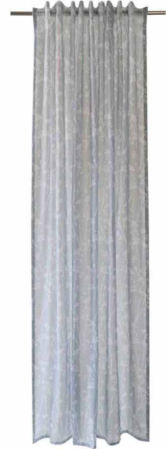 homing-gardine-vorhang-grau-245x140-cm-schlaufen-halbtransparent image 1