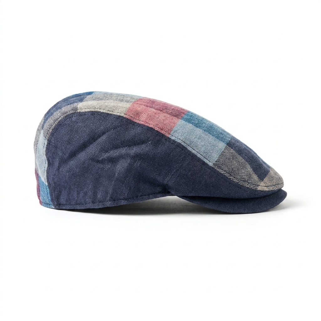 samis-flatcaps-schieberm-tze-leinen-patchwork-sommer image 2