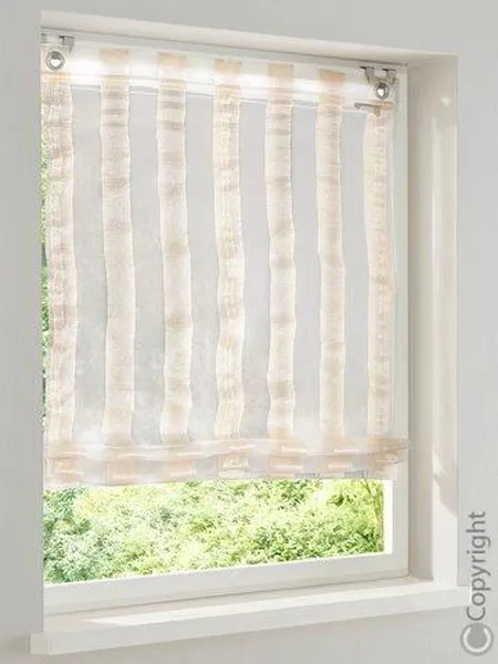 heine-home-raffrollo-modern-streifen-offwhite-140-45-cm image 1