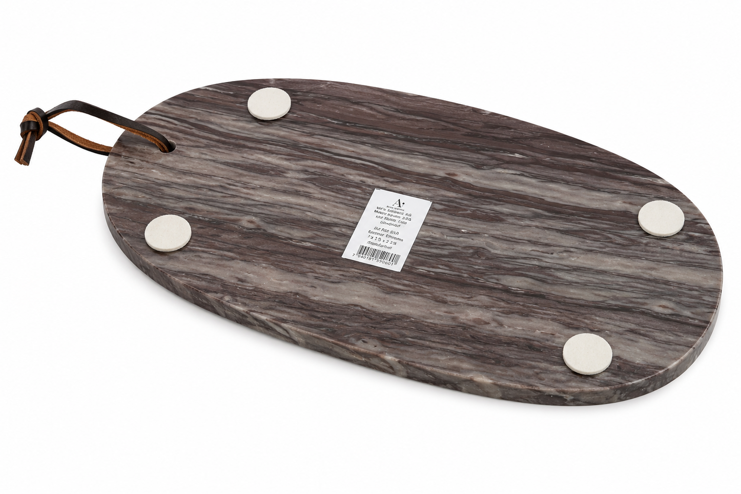 marmor-servierplatte-oval-30x15-cm-k-seplatte-grau-braun image 2