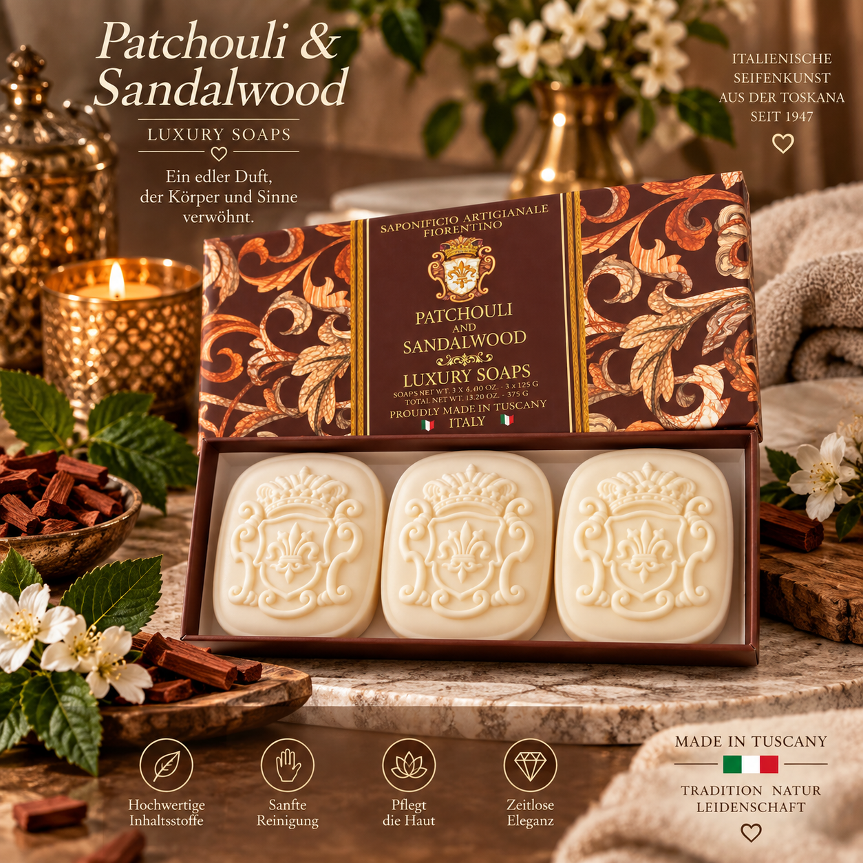 saponificio-fiorentino-seife-patchouli-3x125-g-duftseife image 2